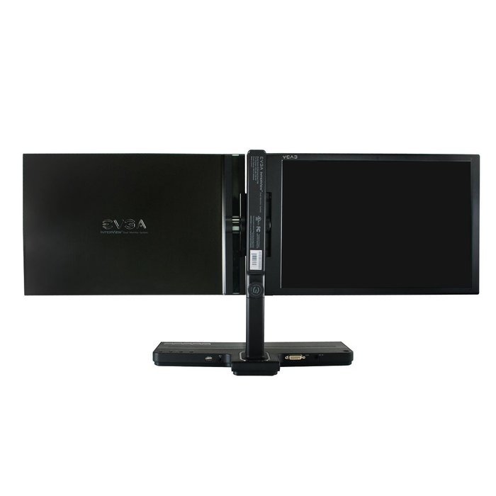 EVGA 200-LM-1700-KR InterView Monitor Dual 17-Inch Widescreen Monitor LCD 1400X900 500:1 8MSREFER... N5