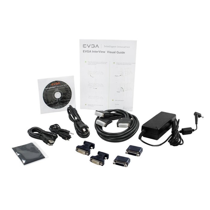 EVGA 200-LM-1700-KR InterView Monitor Dual 17-Inch Widescreen Monitor LCD 1400X900 500:1 8MSREFER... N6