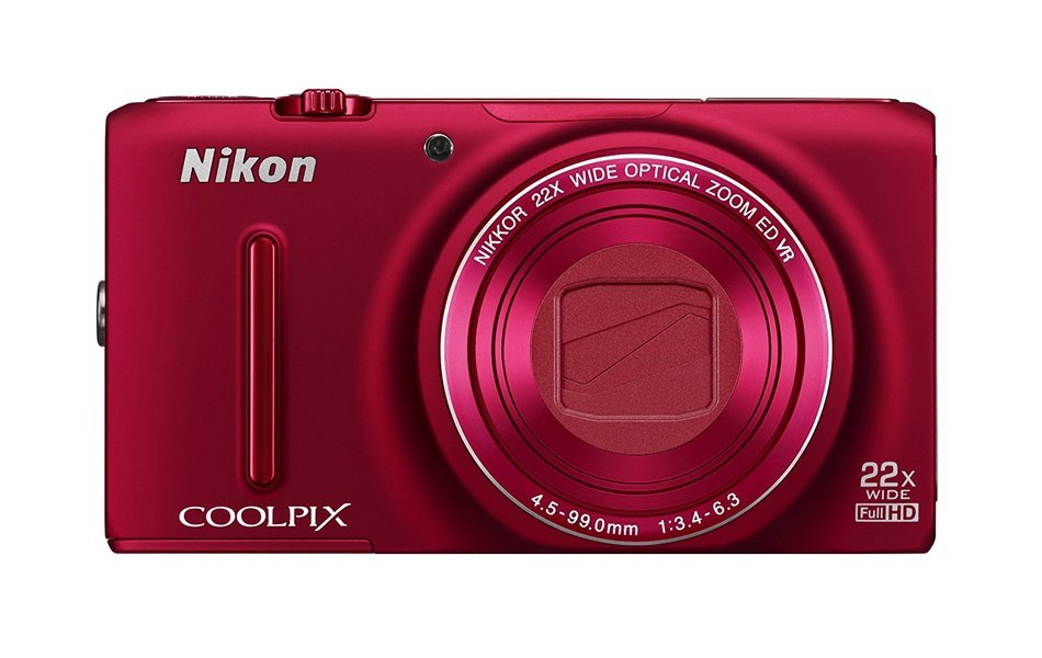 Nikon COOLPIX S9500 digital camera optical zoom 22 times the Wi-Fi-enabled Red Velvet S9500RD N9