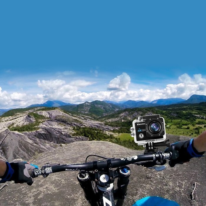 Excelvan Q8 Full HD 4K 1080P Waterproof Sports Action Camera kits with 2.0 Inch WIFI 16MP Accessories (Blue) N20