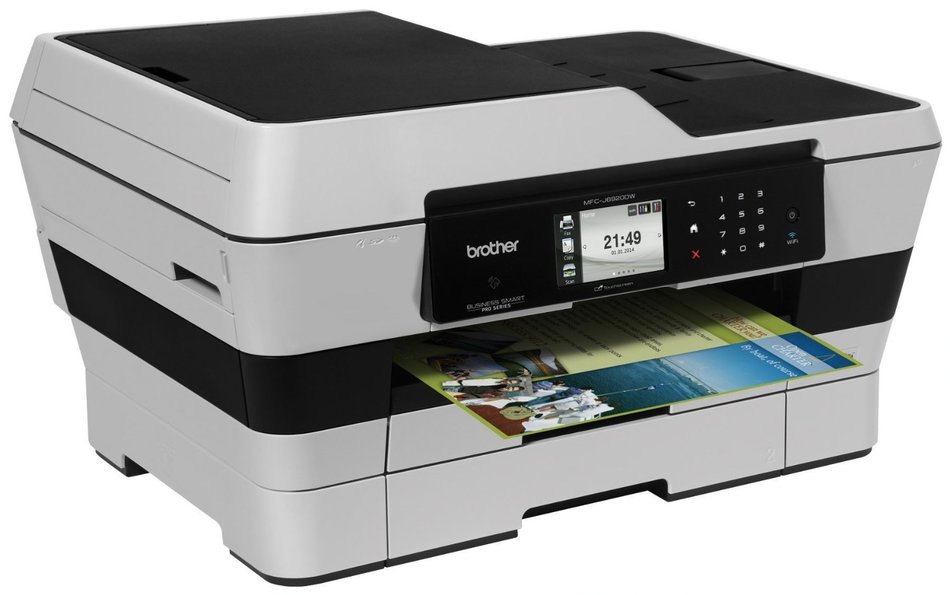 Brother MFCJ6920DW Wireless Multifunction Inkjet Printer with Scanner, Copier and Fax, Amazon Dash Replenishment... N2