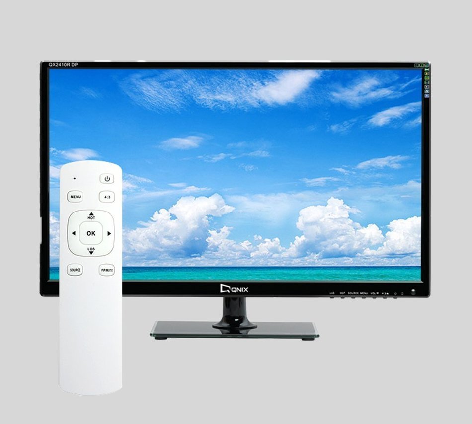 QX View QHD2410R DP REMOTE 24" QHD (2560x1440) Eye Free, Hot Key, LOS, Game Mode, Remote included... N2