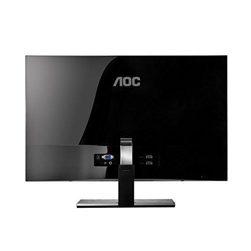 AOC - 27" Widescreen Flat-panel IPS LED Hd Monitor - Piano Black/silver N5