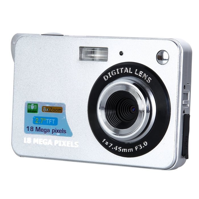 Chinatera 18MP 2.7" TFT LCD Digital Camcorder Camera DV DVR 8X Digital Zoom HD 1280x720 (Black) N11