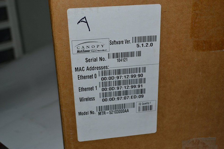 Motorola MTR-52102100AA Canopy HotZone MESH 2.4 GHz Outdoor ZonePoint N6