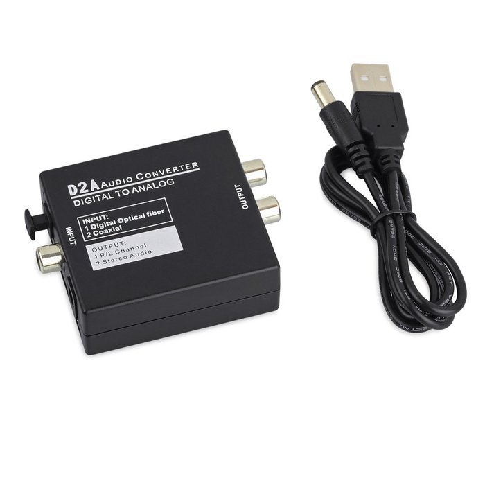 DAC Digital to Analog Converter, Proster Digital to Analogue Stereo Audio Converter with RCA L/R + 3.5mm Headphone... N11
