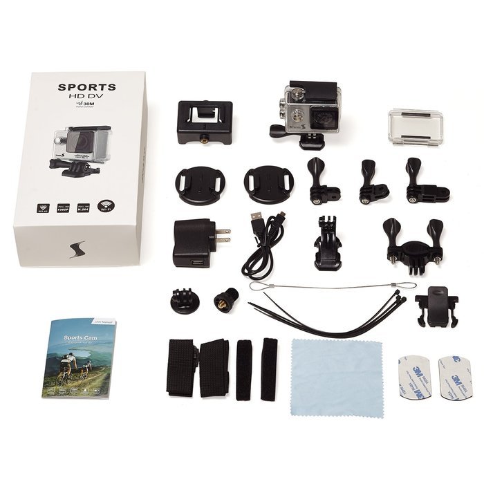 Smarson WIFI HD Digital Action Sports Camera, 12 MP 1080P 1.5" LCD N6