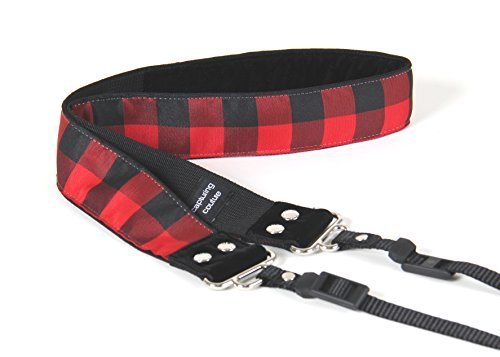 Buffalo Plaid Red 1.5" SLR/DSLR Camera Strap
