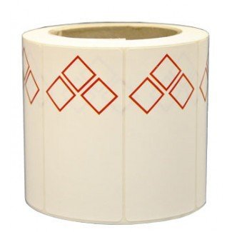 4.3125" x 8.375" - GHS Stock Thermal Transfer Labels, 3 Symbol Roll, Paper, Roll of 500 -COM-LB-GHS3