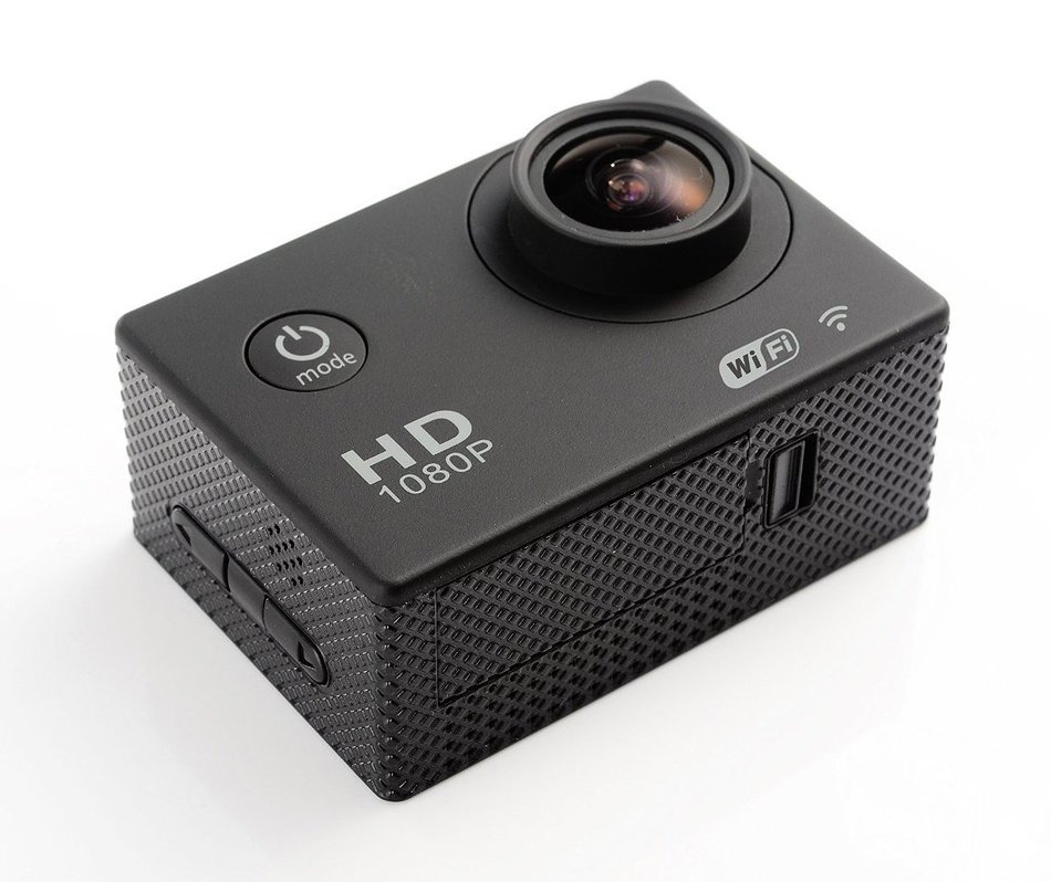 OURSPOP OP-W8 1080P Waterproof Wi-Fi Sports Action 12 MP Video Camera, 1.5" LTPS for Biking, Racing, Black N3