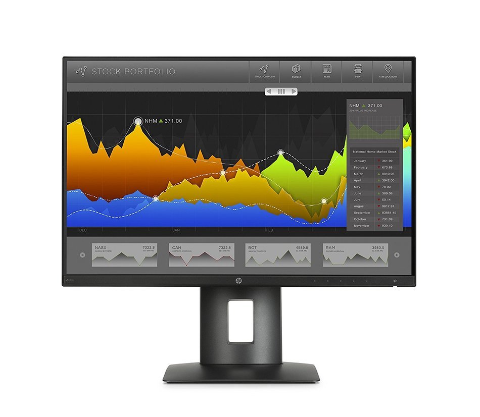 HP L1K59A8#ABA Z24nq 23.8'' 1440p Quad HD LED-Backlit LCD Monitor, Black N3