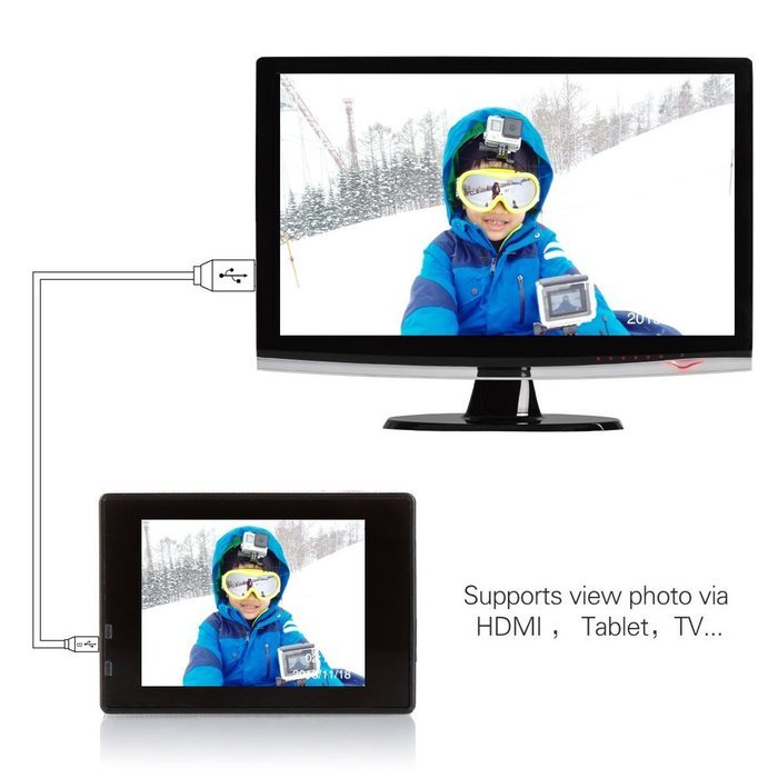 Mcoplus 2.0 Inch 30m Waterproof Wifi Action Sports Camera SJ7000 1080P 170 Degree Wide Angle Lens Helmet HD Sports... N3