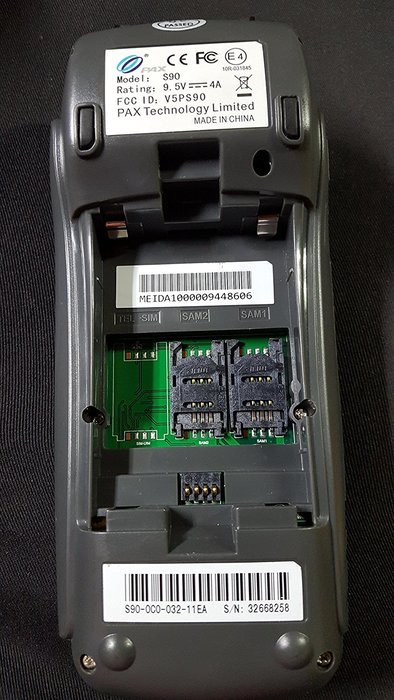 PAX s90 Mobile Payment Terminal w/ Internal PIN Pad and Integrated Thermal Printer
