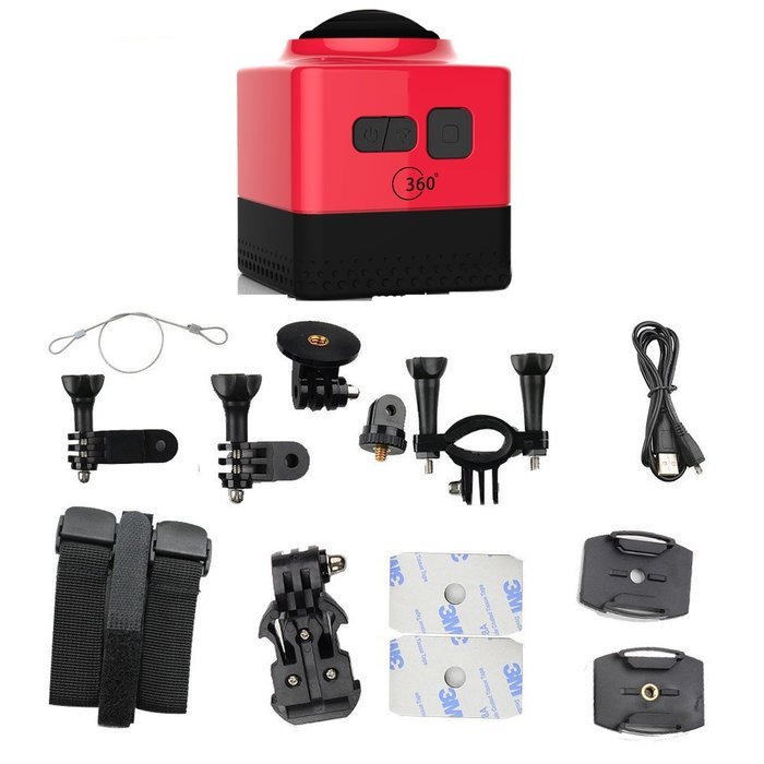 SSstar Cube 360 Sports Video Camera WIFI H.264 360 Degrees Panorama Camera 360x190&deg;Large Panoramic Shot Sports... N20