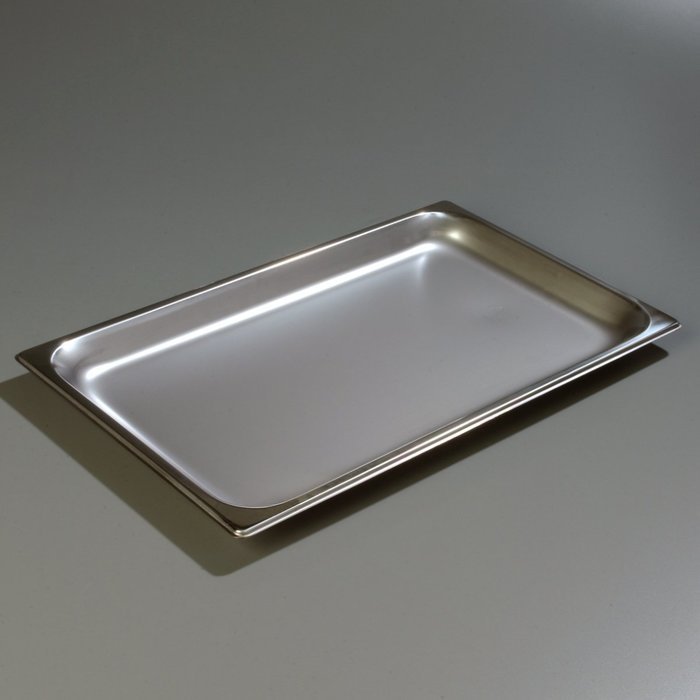 Carlisle 607001 Stainless Steel 18-8 DuraPan Light Gauge Full Size Anti-Jam Food Pan, 4.2 quart Capacity, 1" x... N2