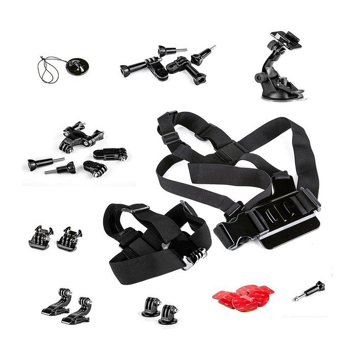 Lightwish - 18 in 1 Essential Outdoor Sport Accessory Kit For GoPro Hero4 Silver Black Hero 4 3+ 3 2 Session N2
