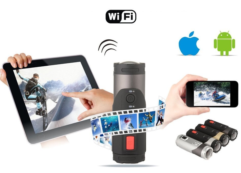 PowerRider Full HD Waterproof Mini Sports Camera 1080P Action Sport Helmet Bike Helmet Action Video Camera DVR... N6