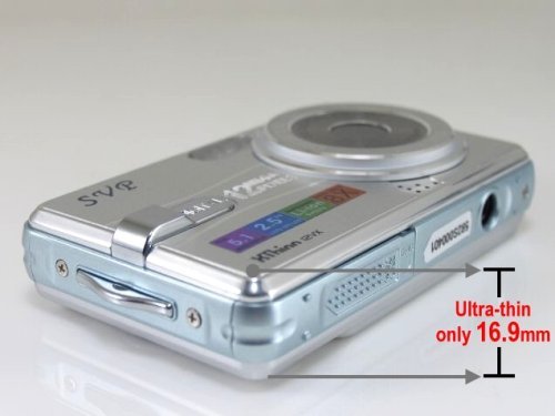 SVP XThinn 12 VX Silver 12MP Digital Camera/Camcorder N8