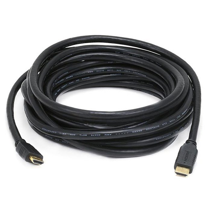 Monoprice 75ft 26AWG CL2 Standard HDMI Cable w/ Built-in Equalizer - Black N4