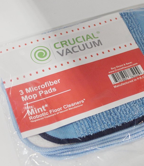 Crucial Vacuum Crucial Vacuum Washable and Reusable Microfiber Mop Pads Fit these Automatic Hard Floor Cleaners... N6