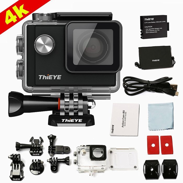 ThiEYE i60 4K WIFI Action Camera Full HD 1080P Waterproof Diving 131FT Sports Camera Helmet Cam Outdoor Sports... N2