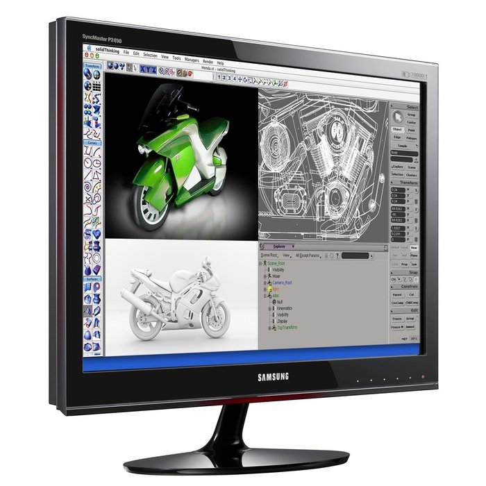 Samsung P2450H 24-Inch Widescreen Touch of Color LCD Monitor - Rose Black N2