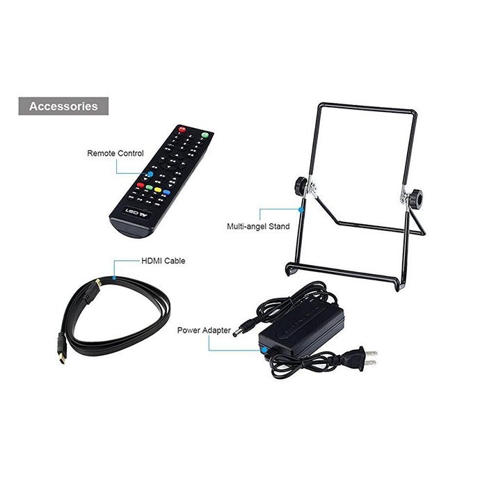 Elecrow 10.1 Inch 1080P HDMI Screen 1024x600 Portable HD Display VGA Monitor for Raspberry... N3