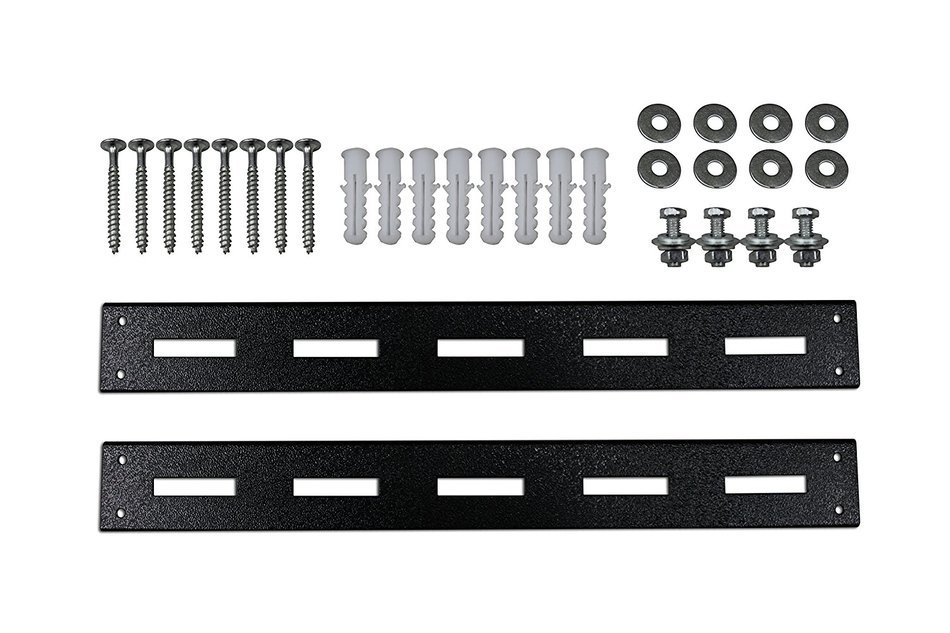 Elite Screens 12" Wall and Ceiling Hanging L-Brackets for Manual/Spectrum/VMAX2 series, Black... N16