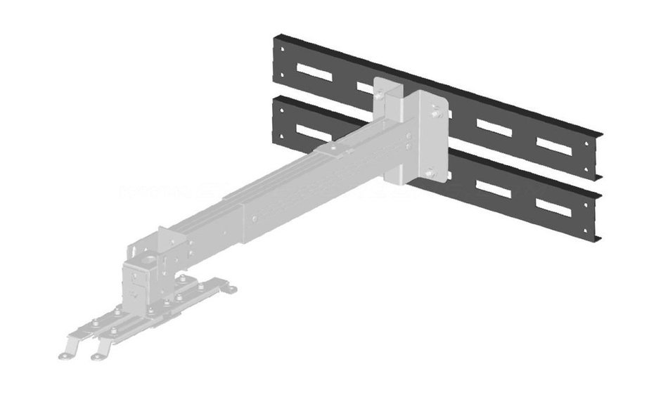 Elite Screens 12" Wall and Ceiling Hanging L-Brackets for Manual/Spectrum/VMAX2 series, Black... N17