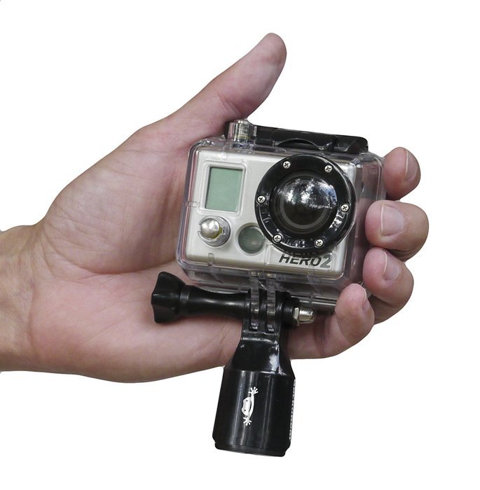GeckoGear High-Strength ABS Pole Adapter with ACME threads for all GoPro Hero cases N5
