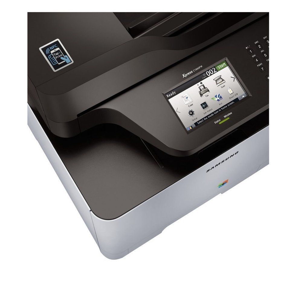 Samsung Xpress C1860FW Color Laser MFP (19 ppm) (533 MHz) (256 MB) (8.5" x 14") (9600 x 600 dpi) (Max Duty Cycle... N3