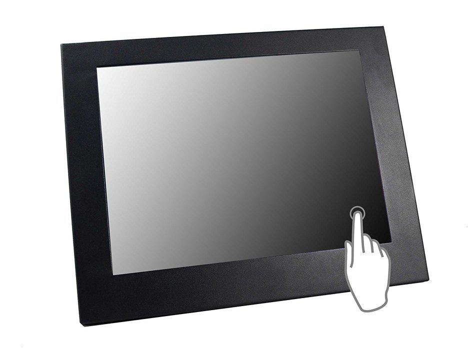 VSL120 12.1 inch metal enclosure LED touch screen monitor industrial rugged