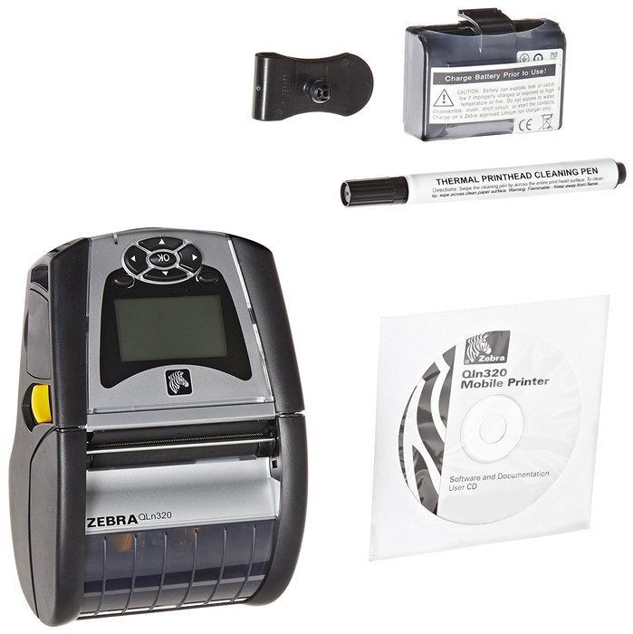 Zebra QLn320 Mobile Printer- 3 Inch printer with USB, 802.11g Radio and Ethernet connectivity, 128MB/256MB, CPCL...