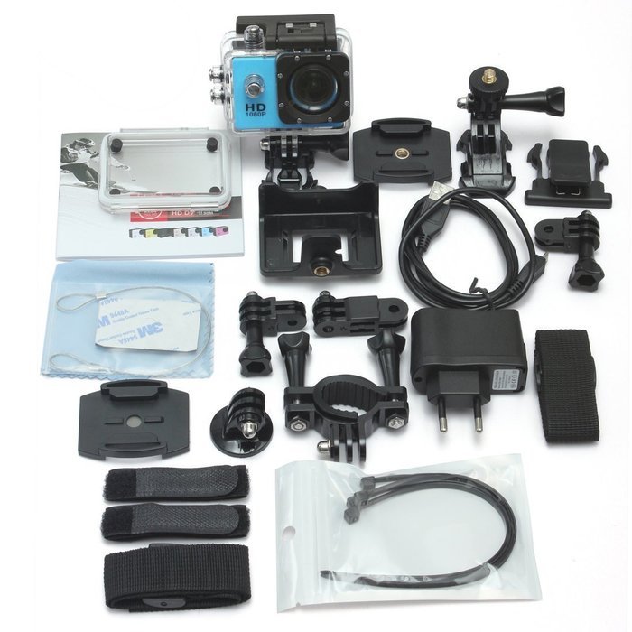 Generic 1080P 12MP Full HD USB 2.0 HDMI SJ4000 Outdoor Sports DVR Cam Action DV Camera (White) N4
