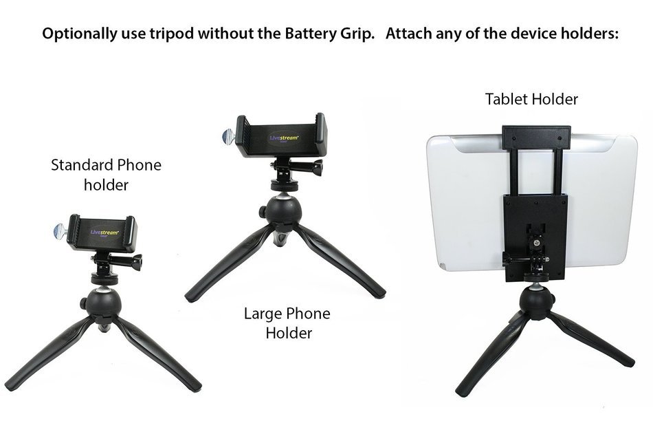 Livestream Gear&reg; - LED & Dual Mount Add-On. Easily Mount this to our Battery Hand Grip Setup. Awesome Parts for... N27