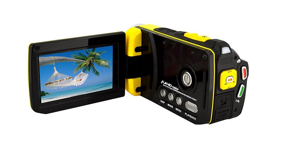 Bell+Howell Splash WV30HD-Y 1080p Full HD Digital Waterproof Video Camera with 1x Optical Zoom with 3.0-Inch...