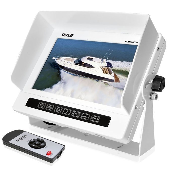 Pyle PLMRM71W Hydra Series Marine Grade Water Resistant 7-Inch LCD Wide-Screen Monitor with... N4