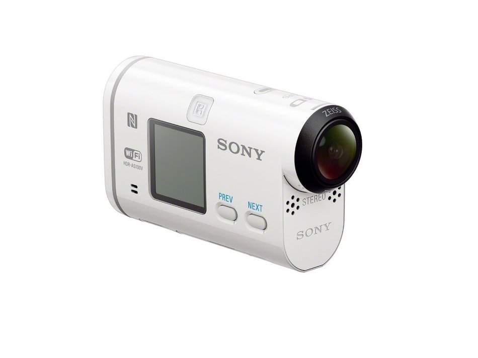 Sony HDR-AS100VR POV Action Video Camera with Live View Remote (White) N5