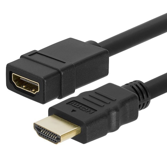 Cmple - HDMI Extension Cable Male-Female (Gold Plated Connectors) - 1.5ft N5