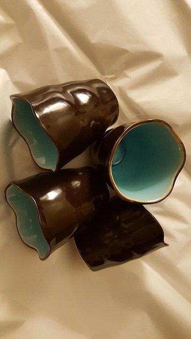 Set of 4" vintage 1960's cups