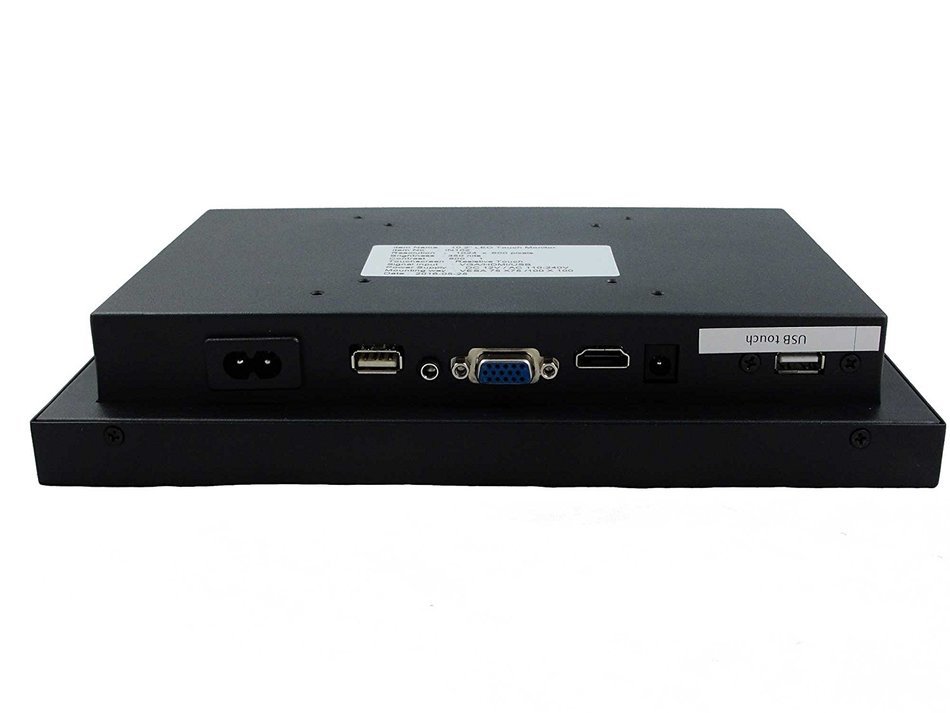 VSL100-WM Widescreen 10.2 inch metal HDMI/VGA touchscreen monitor industrial rugged N4