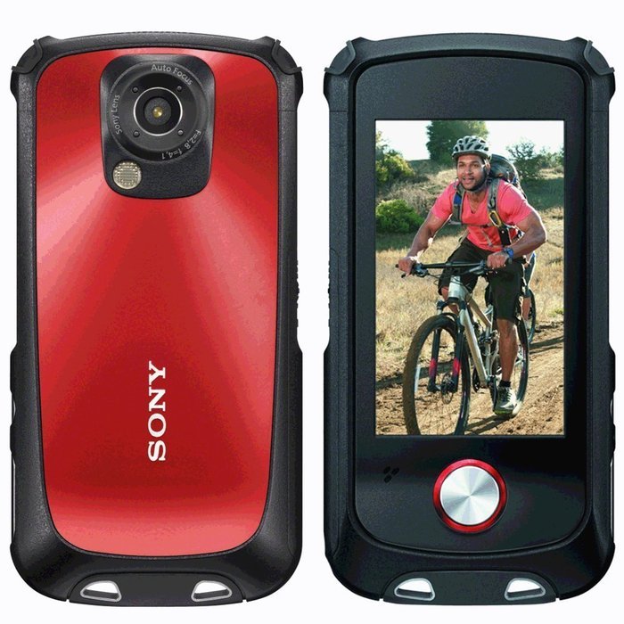Sony MHS-TS22 Red Bloggie Sport Rugged HD Camcord N5