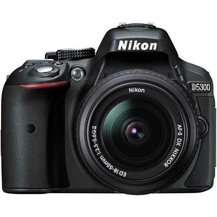 Nikon D5300 Digital SLR Camera & 18-55mm G DX II AF-S Zoom Lens (Black) N4