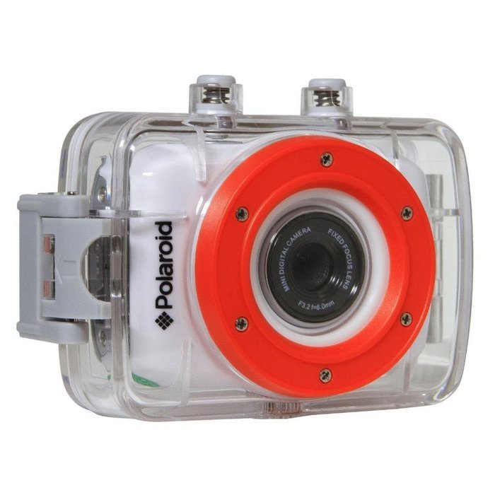 Polaroid XS7 HD 720p 5MP Waterproof Sports Action Camera with LCD Touch Screen with Helmet & Bike Mounts + 8GB...