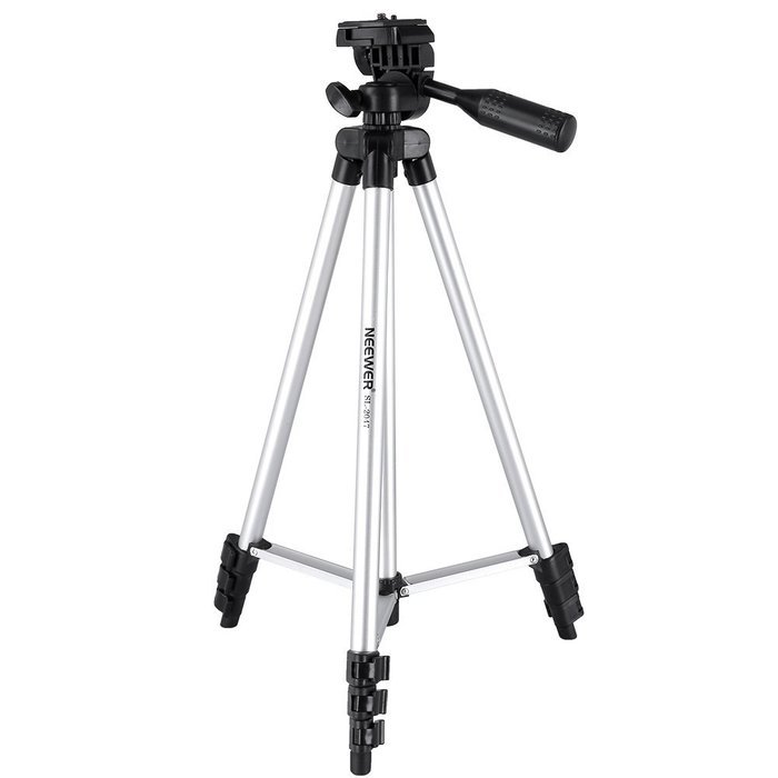 Neewer 53"/135cm Camera Tripod with Universal Tripod Mount Adapter for Gopro Hero1/2/3/3+/4/4Session, Canon Nikon... N3