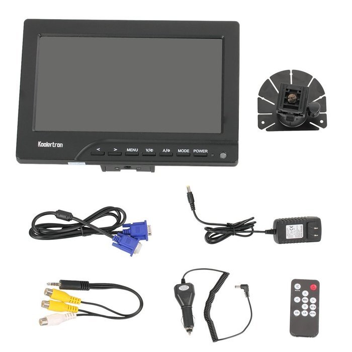 Koolertron&reg; 7 inch 16:9 HD TFT LCD NON-TOUCH VGA Monitor With HDMI Input 1920&times;1440 Pixels... N8