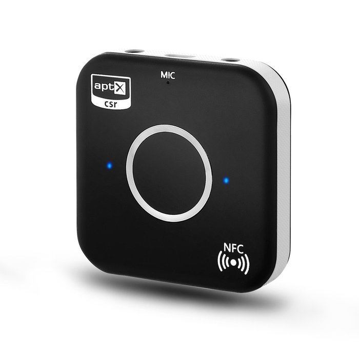 Bluetooth 4.1 Audio Receiver, Wireless Audio Adapter (APTX, NFC-Enabled) with Dual Aux 3.5mm Output and Handsfree... N3