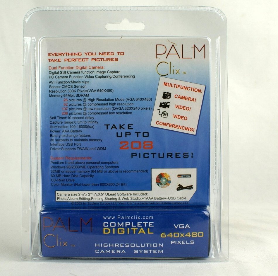 Palm Clix Complete Pocket Digital Camera/Webcam N4