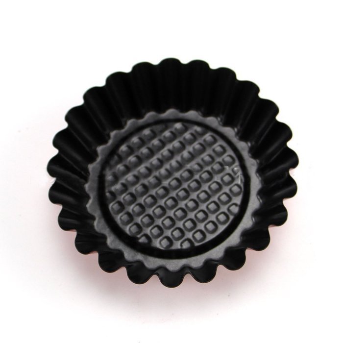 C-xuan 9.5 CM Non-Stick Stainless Steel Mini Tart Pans,Mini Pie Pan (Red) N2
