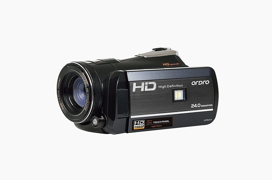 Ordro Full HD Digital Video Camera with Special IR LED Night Light and 3 Inch Touch Panel Display (Includes 8GB...